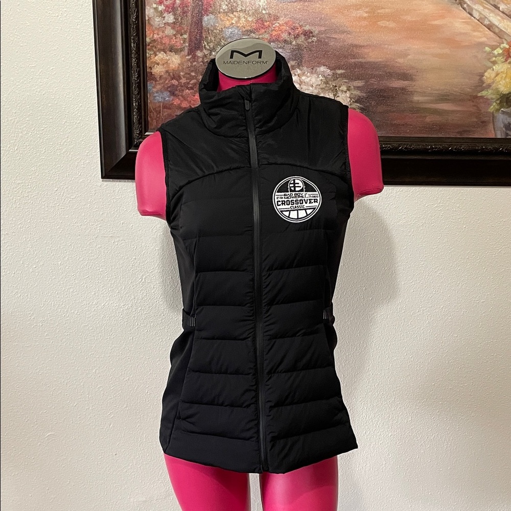 Lululemon "Down For It All" Black Primaloft Grey Goose Down Full Zip Vest Size 8